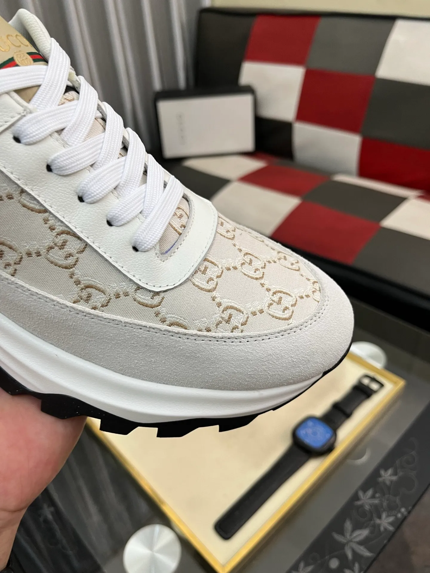 Men's Men's Shoes💰458⌚️⌚️[GUCCI] Gucci men's casual shoes are absolutely popular🔥The ultimate matching item for trendy men! The charm of super texture is irresistible, the main recommendation, the flower leather color is bright! The upper is made of high-quality brand printed fabric with cowhide, breathable leather lining and wear-resistant rubber sole, noble and elegant! Extremely comfortable🎁🎁You can be as handsome as you want💪 38-444⃣️colors available